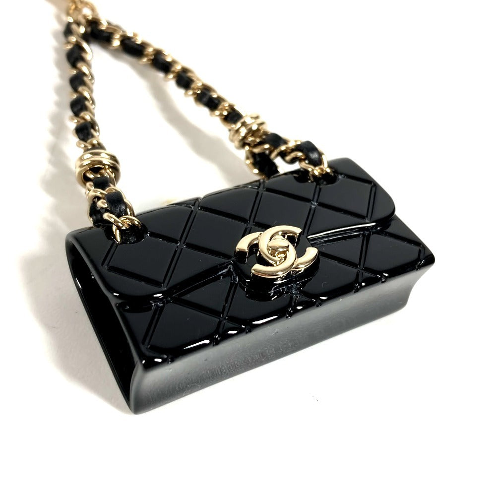 CHANEL ABA121 B23C CC ココマーク ロゴ マトラッセ バッグ バッグチャーム ペンダントトップ キーホルダー メタル レディース ブラック