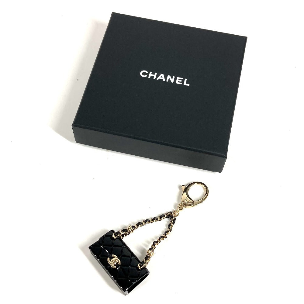 CHANEL ABA121 B23C CC ココマーク ロゴ マトラッセ バッグ バッグチャーム ペンダントトップ キーホルダー メタル レディース ブラック