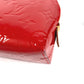 LOUIS VUITTON M90172 Monogram Vernis Pochette Cosmetique Makeup Pouch Pouch Multi Pouch Cosmetic Pouch Monogram Vernis Canvas Unisex Pomme d'Amour Red