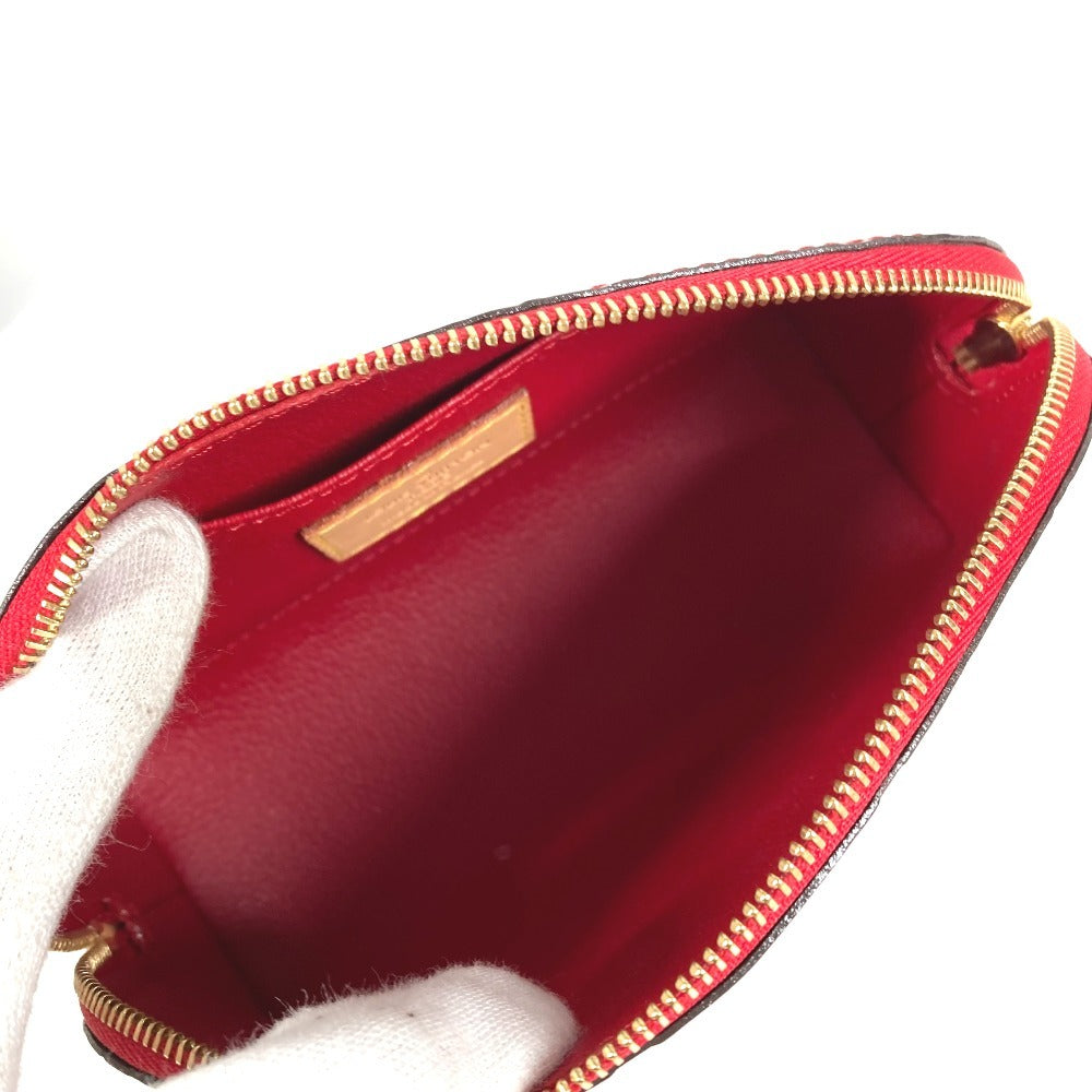 LOUIS VUITTON M90172 Monogram Vernis Pochette Cosmetique Makeup Pouch Pouch Multi Pouch Cosmetic Pouch Monogram Vernis Canvas Unisex Pomme d'Amour Red