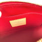 LOUIS VUITTON M90172 Monogram Vernis Pochette Cosmetique Makeup Pouch Pouch Multi Pouch Cosmetic Pouch Monogram Vernis Canvas Unisex Pomme d'Amour Red