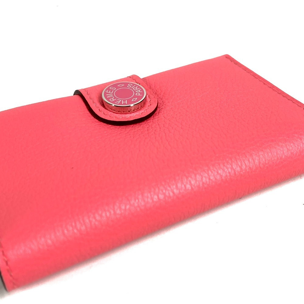 HERMES RMS R.M.S 名刺入れ 革小物 パスケース 2つ折り カードケース エヴァーカラー レディース ローズアザレ ピンク