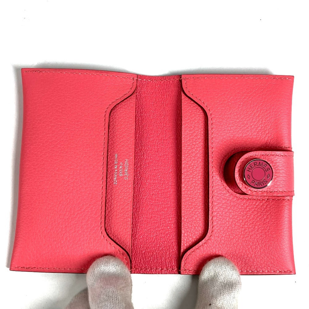 HERMES RMS R.M.S 名刺入れ 革小物 パスケース 2つ折り カードケース エヴァーカラー レディース ローズアザレ ピンク