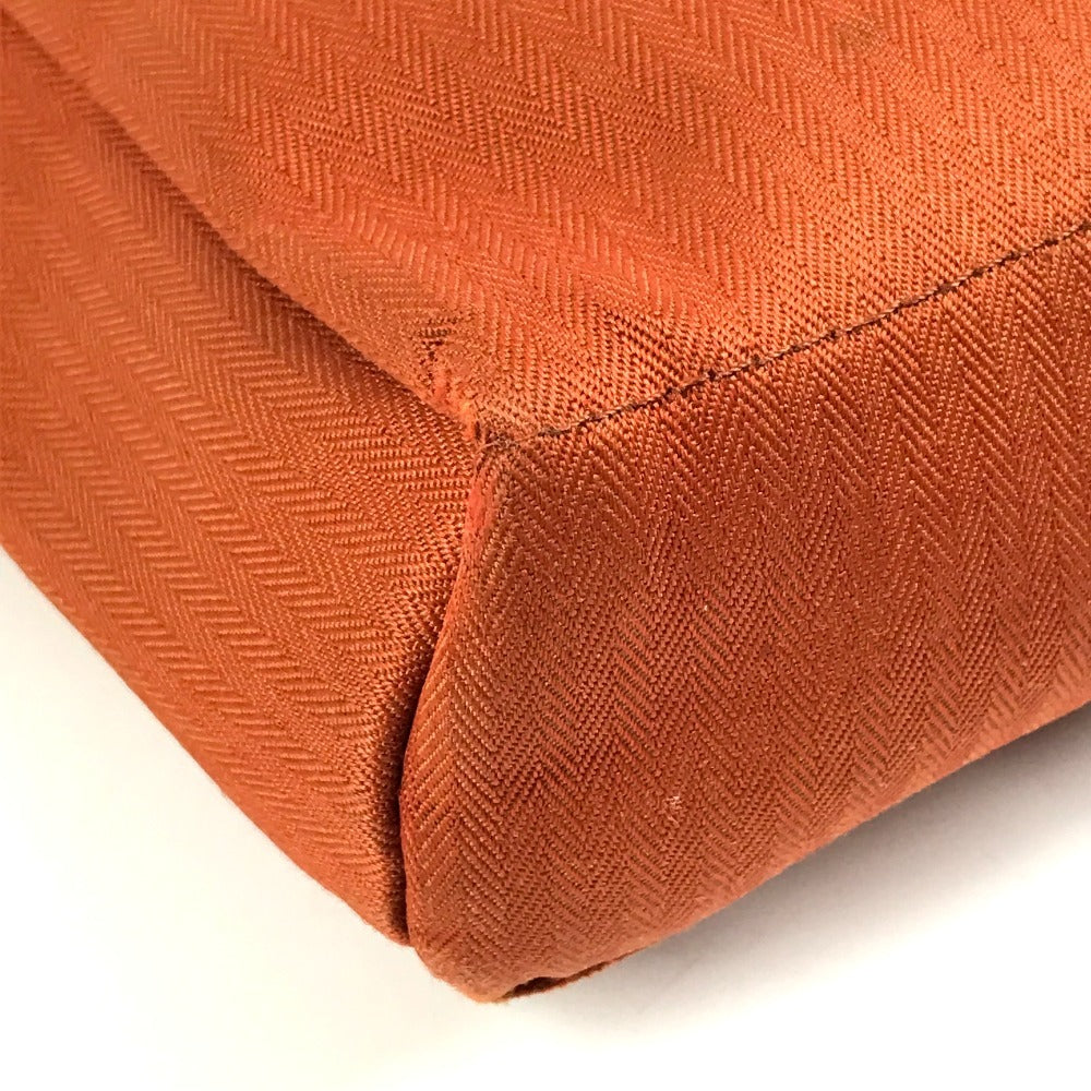 HERMES アカプルコ バンドリエール カバン 斜め掛け ポシェット ショルダーバッグ キャンバス レディース オレンジ
