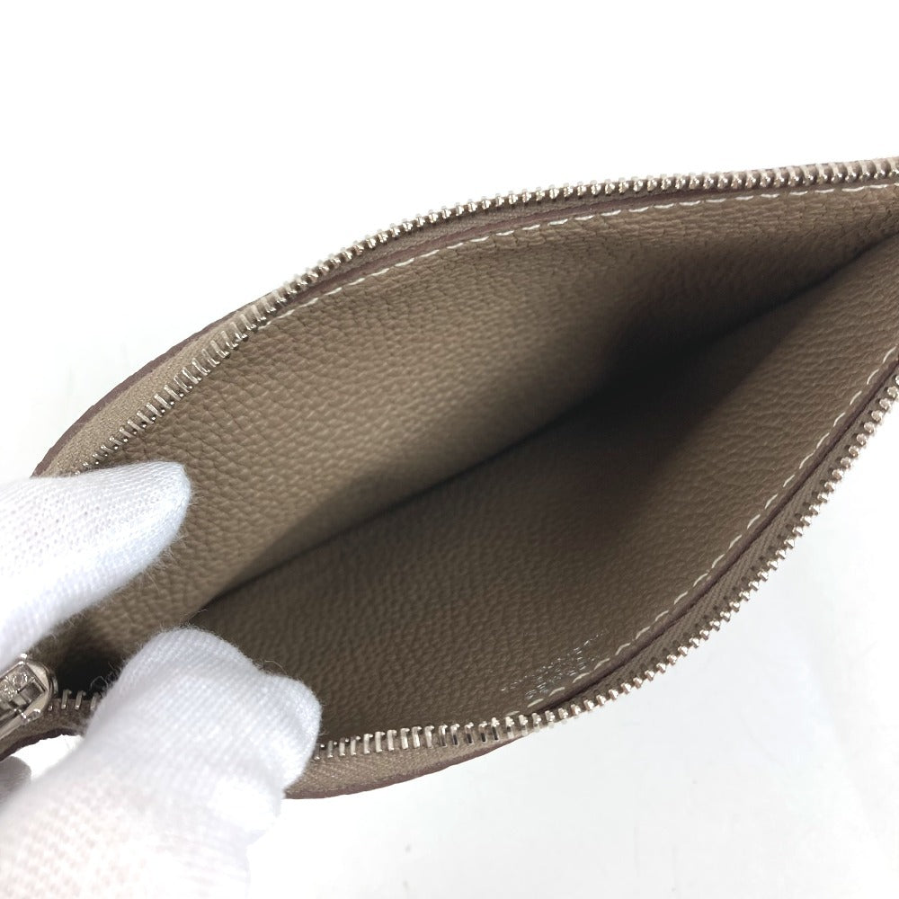 HERMES ドゴンデュオGM ドゴン デュオ GM ウォレット 財布 長財布 トゴ レディース エトゥープ グレー