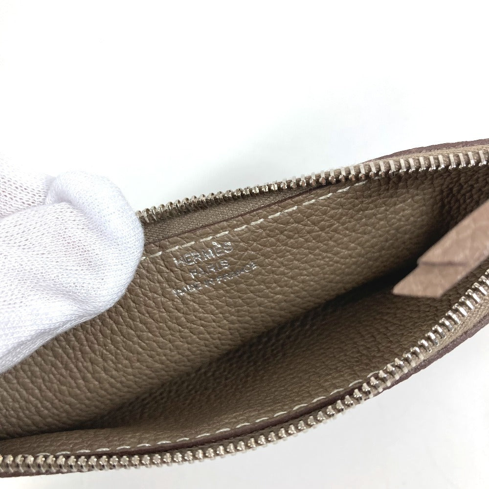 HERMES ドゴンデュオGM ドゴン デュオ GM ウォレット 財布 長財布 トゴ レディース エトゥープ グレー