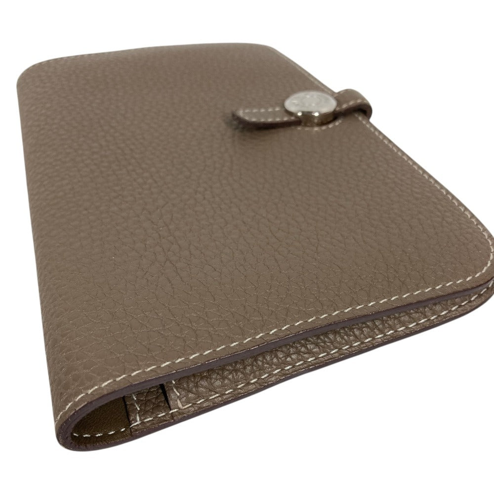 HERMES ドゴンデュオGM ドゴン デュオ GM ウォレット 財布 長財布 トゴ レディース エトゥープ グレー
