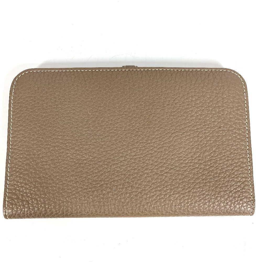 HERMES ドゴンデュオGM ドゴン デュオ GM ウォレット 財布 長財布 トゴ レディース エトゥープ グレー