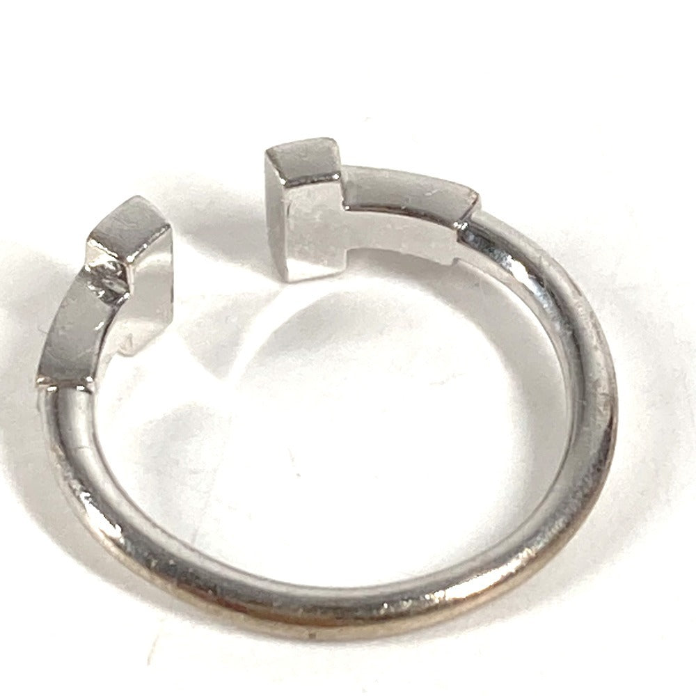 TIFFANY&Co. Jewelry Accessory T Wire Diamond Logo Diamond 750 Gold K18 18K Ring Au750 Women's Silver