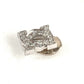 CARTIER ジュエリー アクセサリー アントルラセ ダイヤ ダイヤモンド 2C ロゴ 片耳 750 金 K18 18K ピアス WG750 ユニセックス シルバー