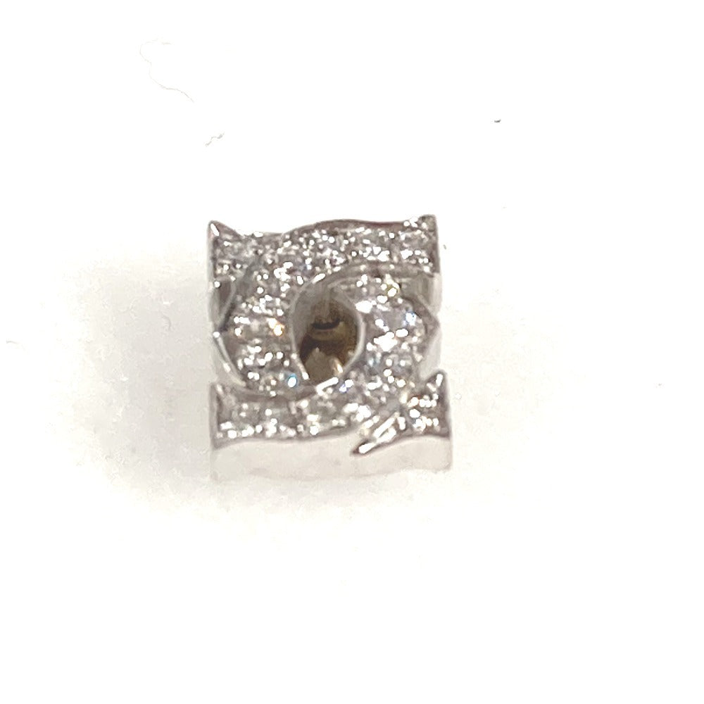 CARTIER ジュエリー アクセサリー アントルラセ ダイヤ ダイヤモンド 2C ロゴ 片耳 750 金 K18 18K ピアス WG750 ユニセックス シルバー