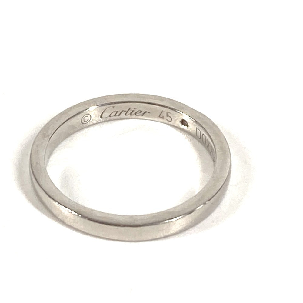 CARTIER 1P ダイヤ ダイヤモンド アクセサリー ジュエリー プラチナ リング・指輪 Pt950 レディース シルバー