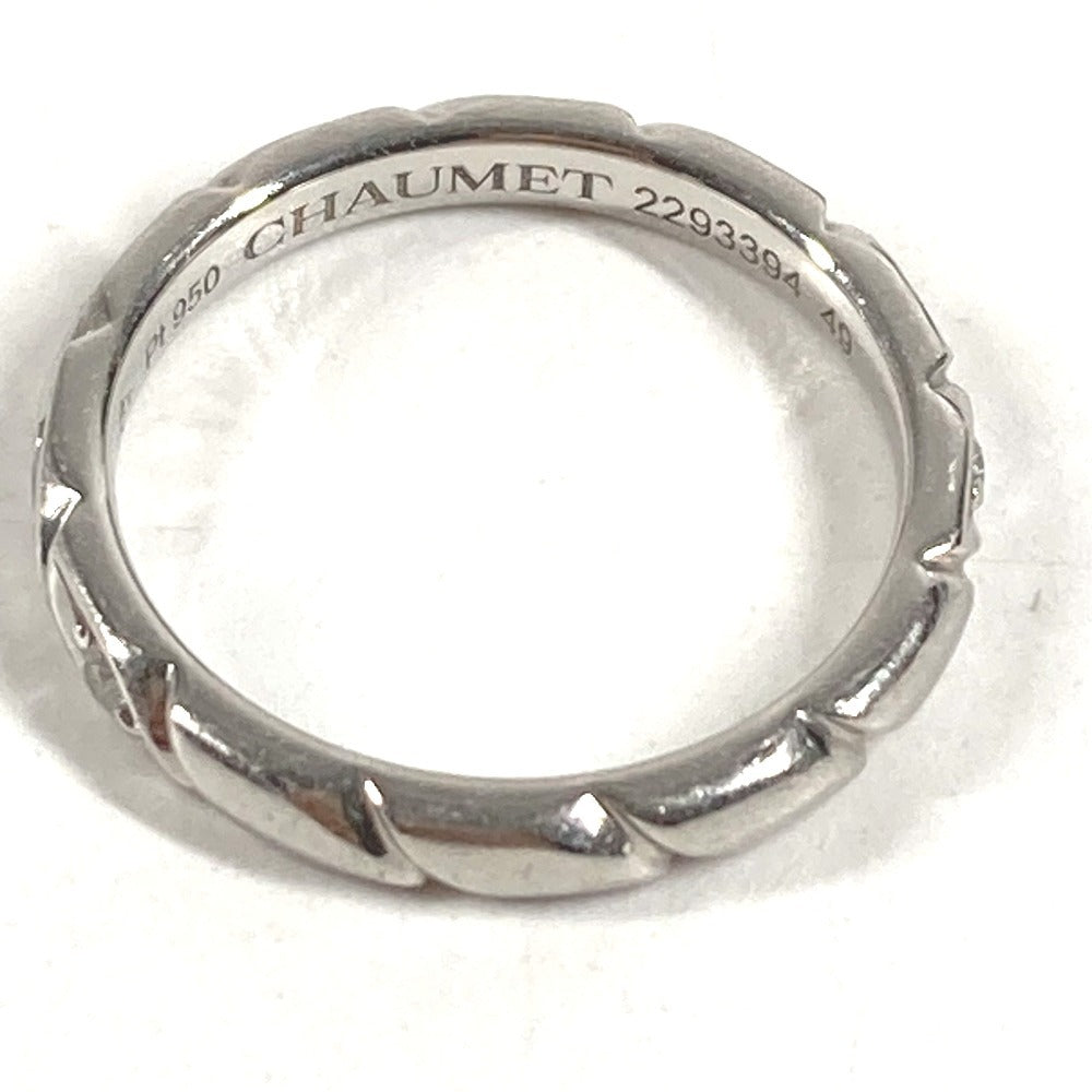 Chaumet 8P Diamond Torsade Accessory Jewelry Platinum Ring Pt950 Ladies Silver