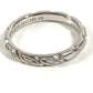 Chaumet 8P Diamond Torsade Accessory Jewelry Platinum Ring Pt950 Ladies Silver