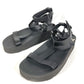 HERMES Sport Sandals Shoes Enid ENID H Diamant Buckle Platform Sandals Rubber Women's Black