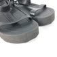 HERMES Sport Sandals Shoes Enid ENID H Diamant Buckle Platform Sandals Rubber Women's Black