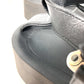HERMES Sport Sandals Shoes Enid ENID H Diamant Buckle Platform Sandals Rubber Women's Black
