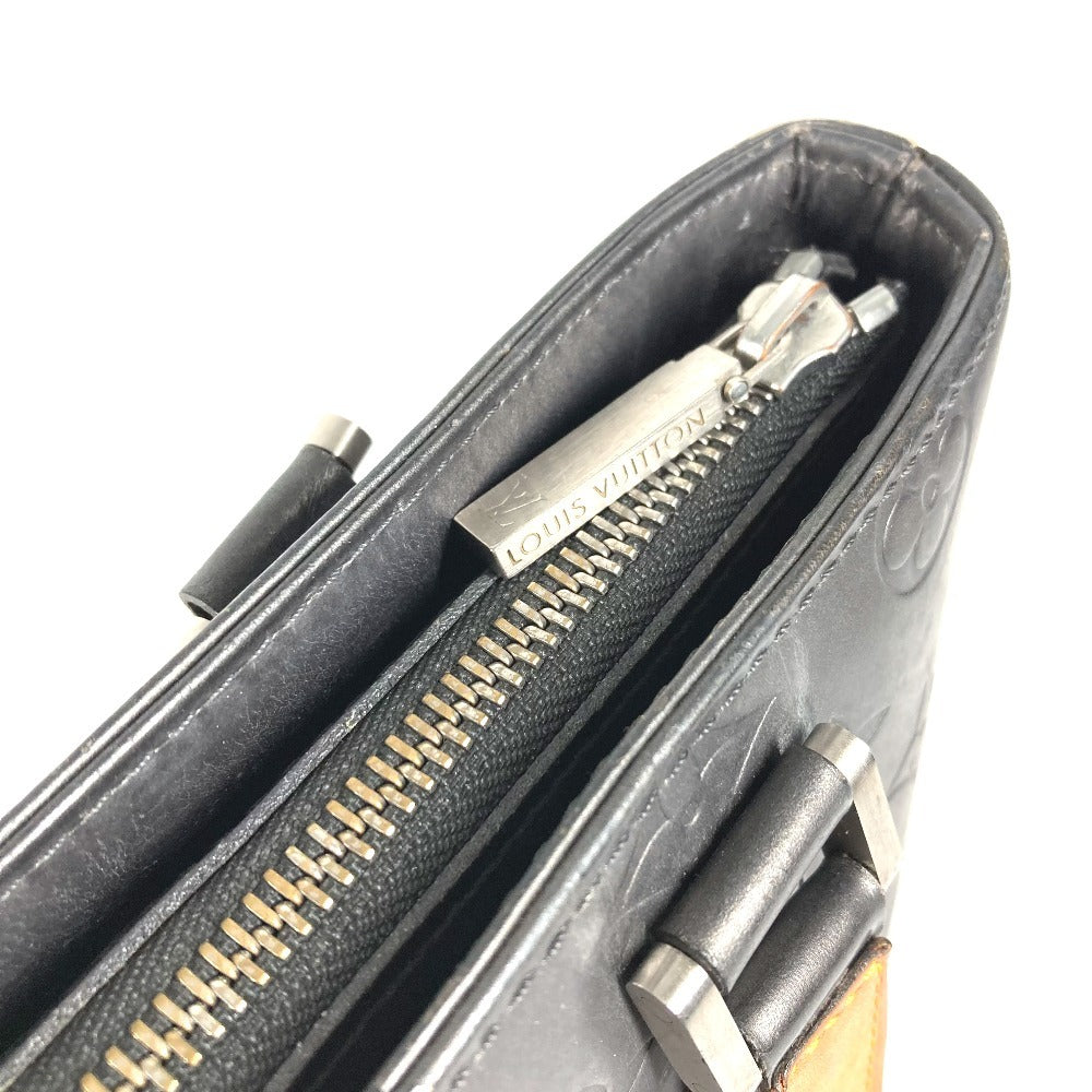 LOUIS VUITTON M55112 Monogram Mat Stockton Tote Bag Shoulder Bag Monogram Mat Leather Unisex Black