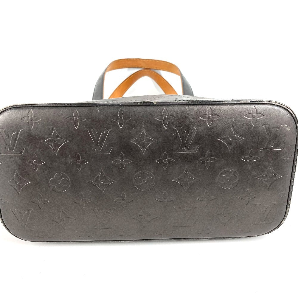 LOUIS VUITTON M55112 Monogram Mat Stockton Tote Bag Shoulder Bag Monogram Mat Leather Unisex Black