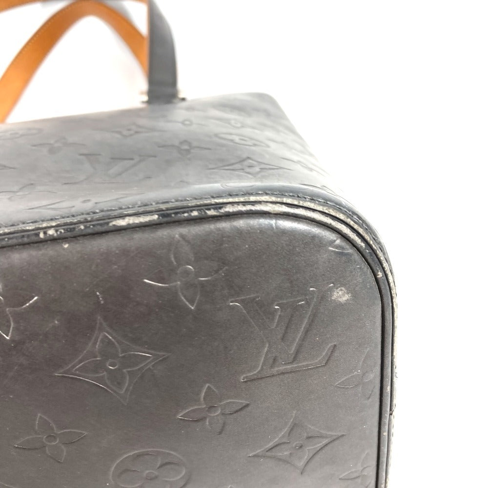 LOUIS VUITTON M55112 Monogram Mat Stockton Tote Bag Shoulder Bag Monogram Mat Leather Unisex Black