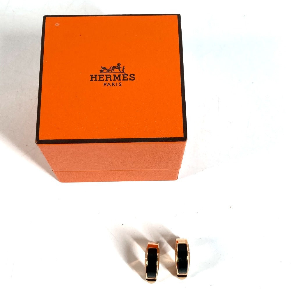HERMES H500413FD89 ジョケット ピアス PM アクセサリー ジュエリー ピアス ユニセックス ゴールデンローズ ブラック