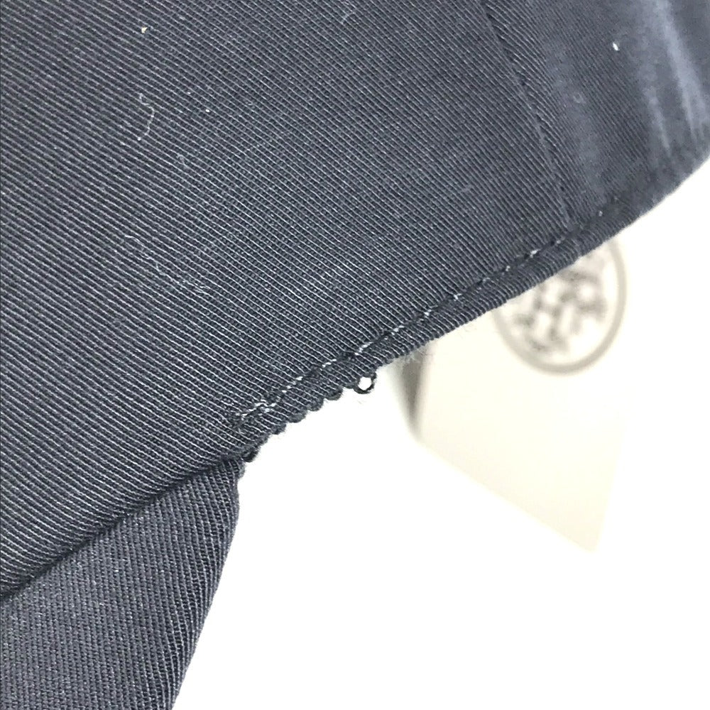 HERMES H800487E 0258 セリエ ロゴ 乗馬用キャップ パドック 帽子 キャップ帽 ベースボール キャップ コットン ユニセックス ネイビー
