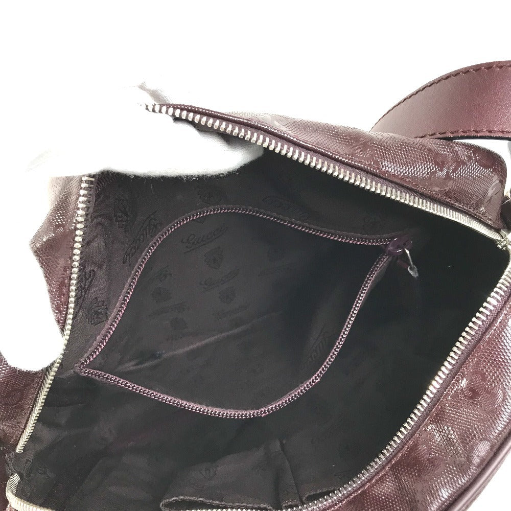 GUCCI 201448 GG Logo Imprime Crossbody Pochette Shoulder Bag GG Imprime Unisex Purple