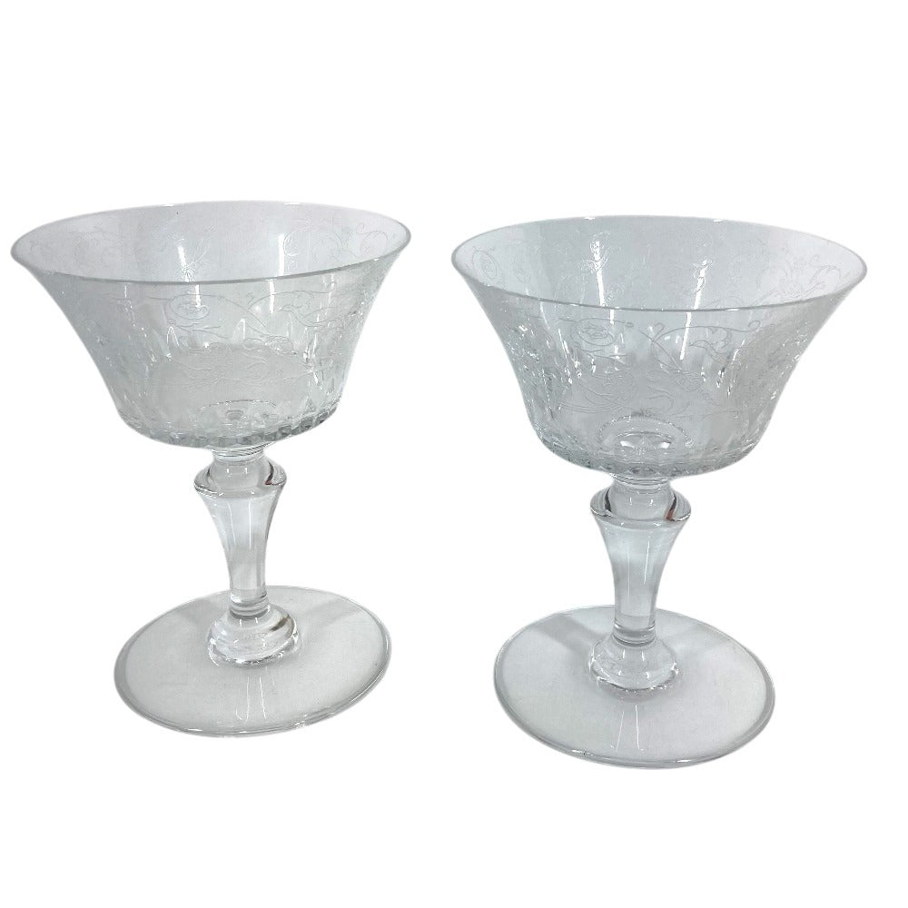 Baccarat カップ 食器 インテリア プリンカップ ペア セット 2客 お皿 ガラス ユニセックス クリア