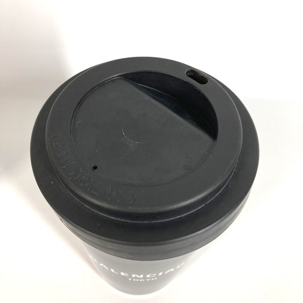 BALENCIAGA 666275 コップ カップ 蓋付き 食器 インテリア ロゴ 東京 TOKYO タンブラー 陶器 ユニセックス ブラック