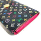 LOUIS VUITTON M93533 Monogram Multicolore Portefeuille Sarah Long Wallet กระเป๋าสตางค์ใบยาวพับได้ Monogram Multicolore Canvas Unisex สี Noir Black