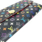 LOUIS VUITTON M93533 Monogram Multicolore Portefeuille Sarah Long Wallet กระเป๋าสตางค์ใบยาวพับได้ Monogram Multicolore Canvas Unisex สี Noir Black