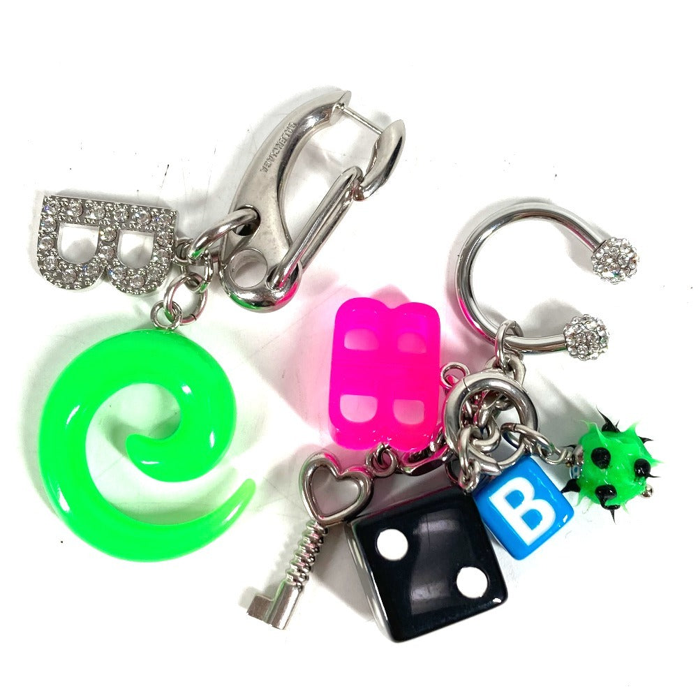 BALENCIAGA 806245 ダイス サイコロ BB ラインストーン ロゴ Pigalle Collector ピガールコレクター アクセサリー ピアス プラスチック ユニセックス マルチカラー