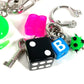 BALENCIAGA 806245 ダイス サイコロ BB ラインストーン ロゴ Pigalle Collector ピガールコレクター アクセサリー ピアス プラスチック ユニセックス マルチカラー