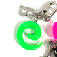 BALENCIAGA 806245 ダイス サイコロ BB ラインストーン ロゴ Pigalle Collector ピガールコレクター アクセサリー ピアス プラスチック ユニセックス マルチカラー