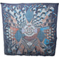 HERMES Point DORGUE Fermata Carre 140 Scarf 140 Shawl Stole Large Scarf Silk Unisex Blue