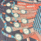 HERMES Point DORGUE Fermata Carre 140 Scarf 140 Shawl Stole Large Scarf Silk Unisex Blue