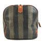 FENDI Vintage Pecan Bag Travel Bag Boston Bag PVC/Leather Unisex Khaki