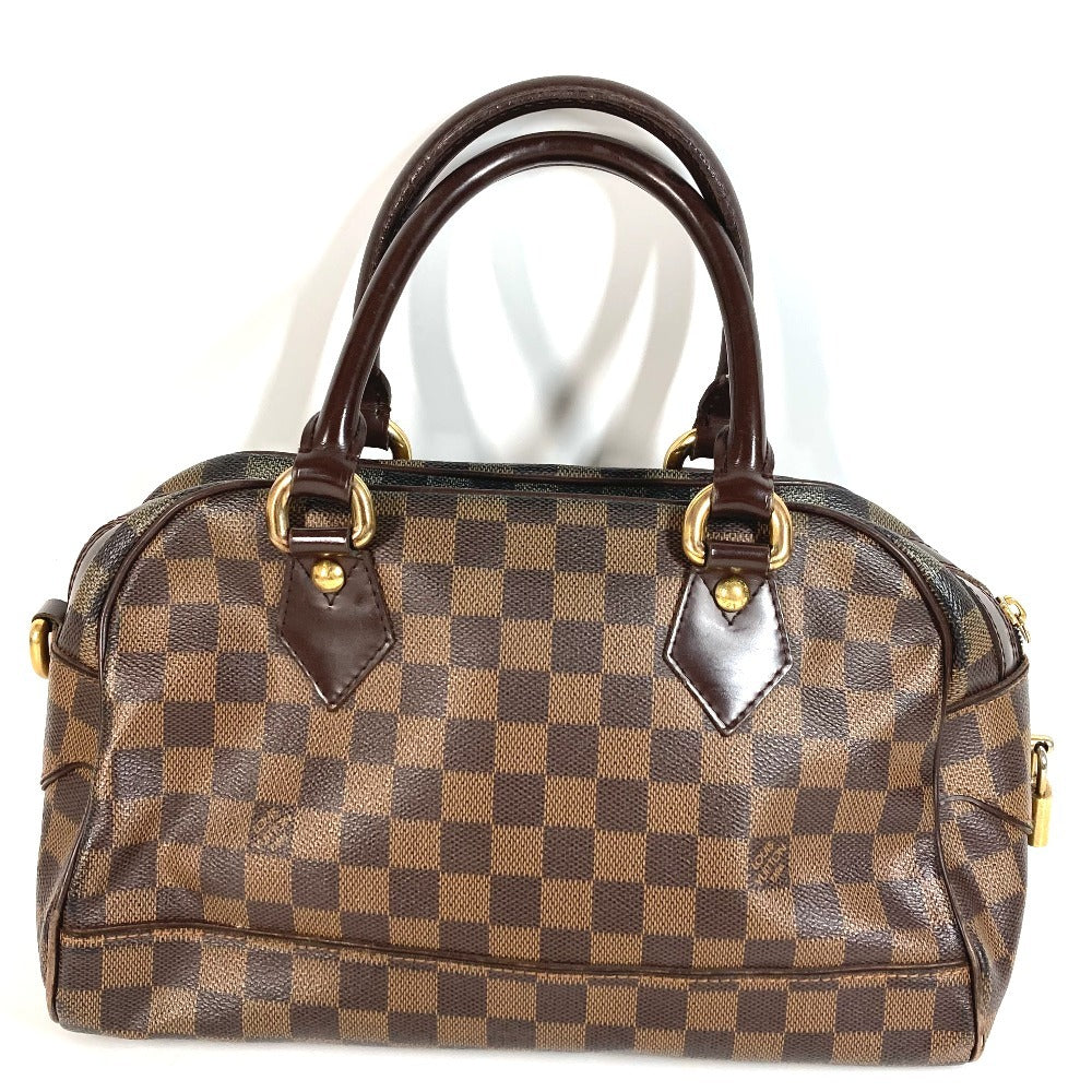 LOUIS VUITTON Ｎ60008 ダミエ ドゥオモ カバン ミニボストンバッグ ハンドバッグ ダミエキャンバス レディース エベヌ ブラウン