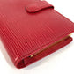LOUIS VUITTON M6324E エピ ポルトモネビエ ヴィエノワ コンパクトウォレット 財布 がま口 2つ折り財布 エピレザー ユニセックス ルージュ レッド