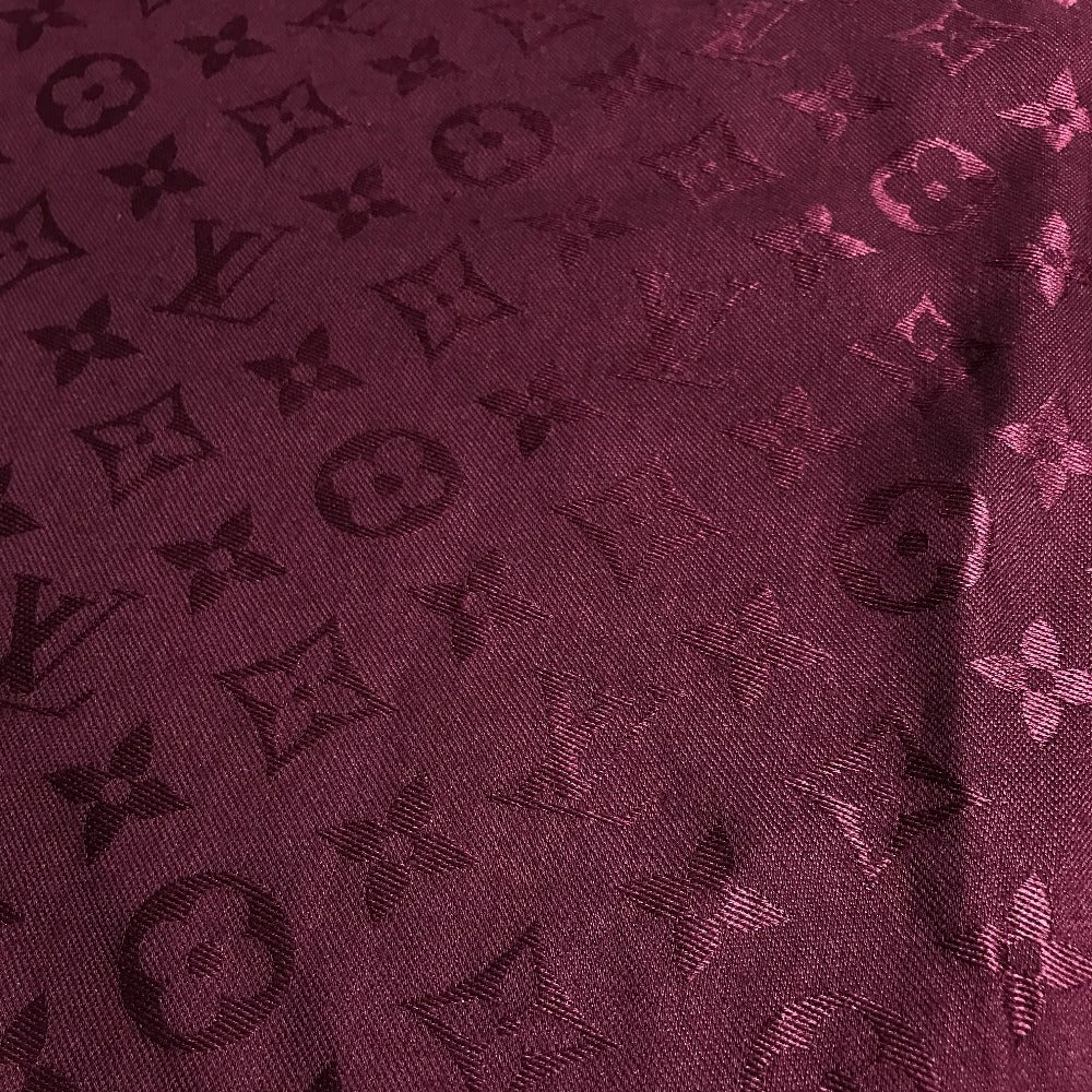 LOUIS VUITTON フリンジ ショール モノグラム ストール 大判 ストール ウール ユニセックス パープル