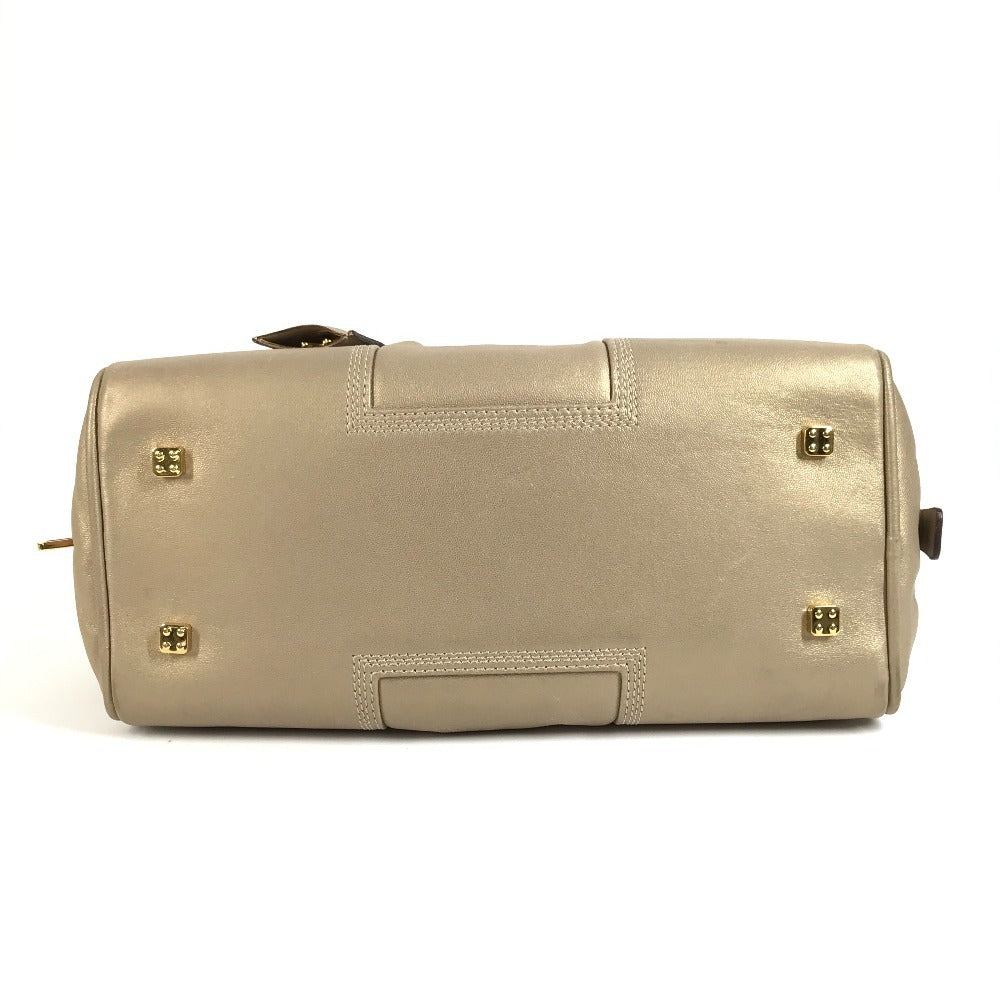 LOEWE アマソナ28 アマソナ 28 カバン トートバッグ ハンドバッグ レザー ユニセックス ゴールド系