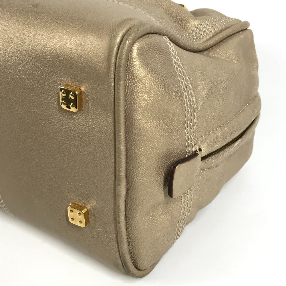 LOEWE アマソナ28 アマソナ 28 カバン トートバッグ ハンドバッグ レザー ユニセックス ゴールド系