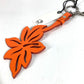 GUCCI 822098 Flower Bag Charm Key Holder Leather Unisex Orange
