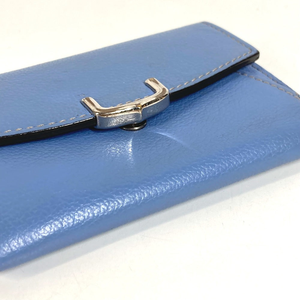 CARTIER ロゴ コインケース 財布 小銭入れ カードケース レザー ユニセックス ブルー