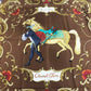 HERMES Cheval Turc Turkish Horse Carre 90 Scarf Silk Unisex Brown