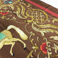 HERMES Cheval Turc Turkish Horse Carre 90 Scarf Silk Unisex Brown