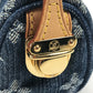 LOUIS VUITTON M95082 モノグラムデニム トゥルース スピーディPM キーリング付き コインケース 財布 チャーム ポーチ モノグラムデニム レディース ブルー