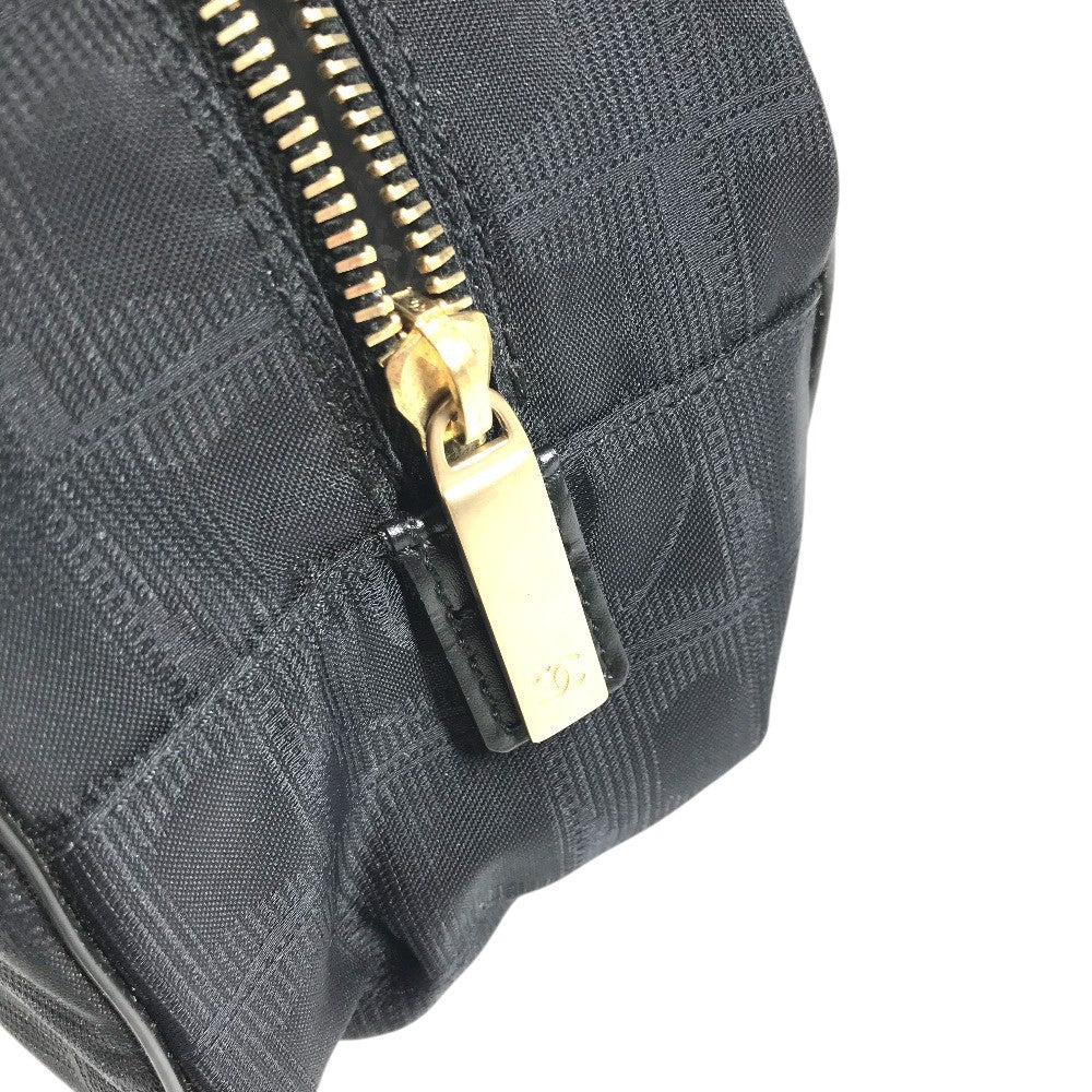 CHANEL A15828 ニュートラベルライン ハンドバッグ カバン ボストンバッグ レザー/ナイロン レディース ブラック