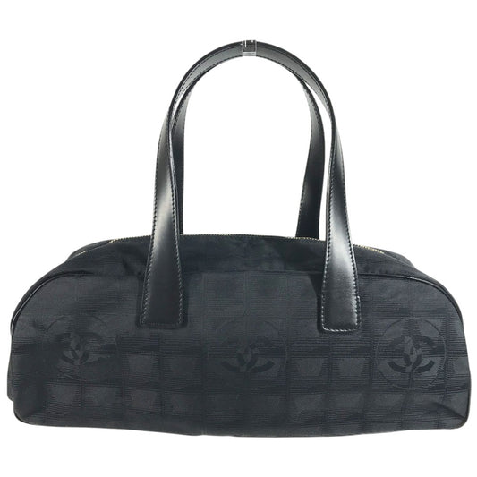 CHANEL A15828 ニュートラベルライン ハンドバッグ カバン ボストンバッグ レザー/ナイロン レディース ブラック