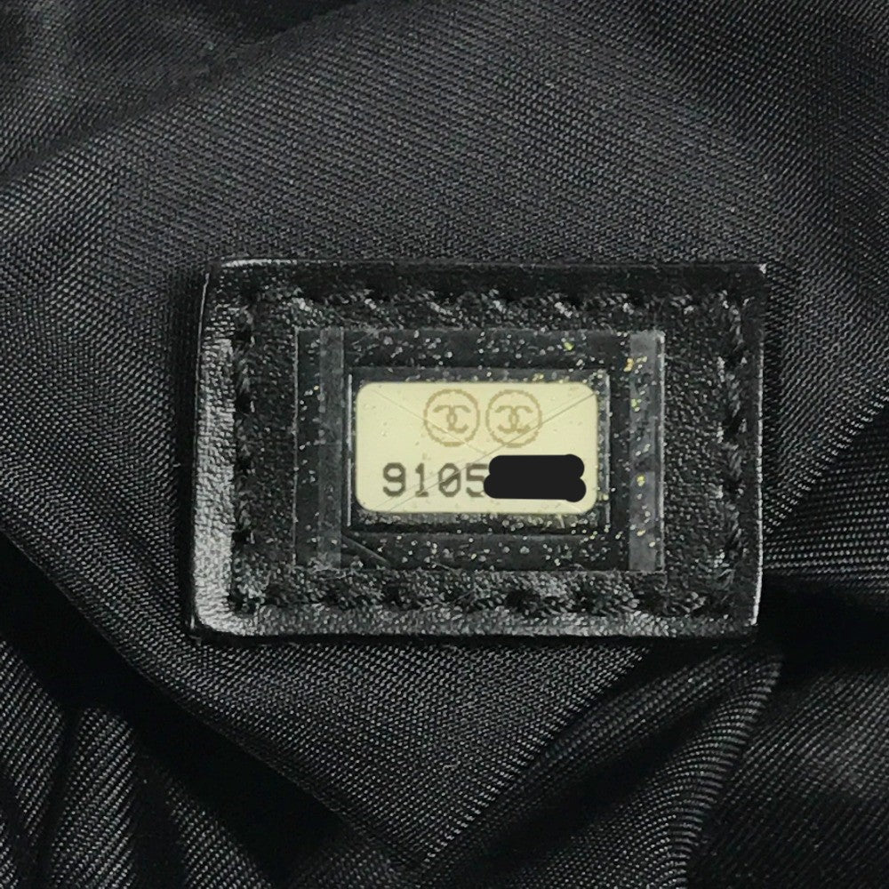 CHANEL A15828 ニュートラベルライン ハンドバッグ カバン ロゴ ミニ ナイロンジャガード レザー ボストンバッグ レザー/ナイロン レディース ブラック